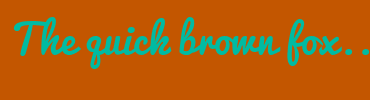 Image with Font Color 00BBA2 and Background Color C35600